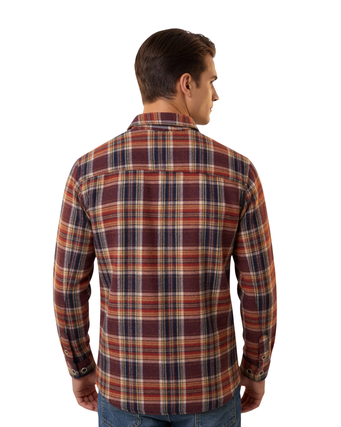 Men's Flannel Shacket Red