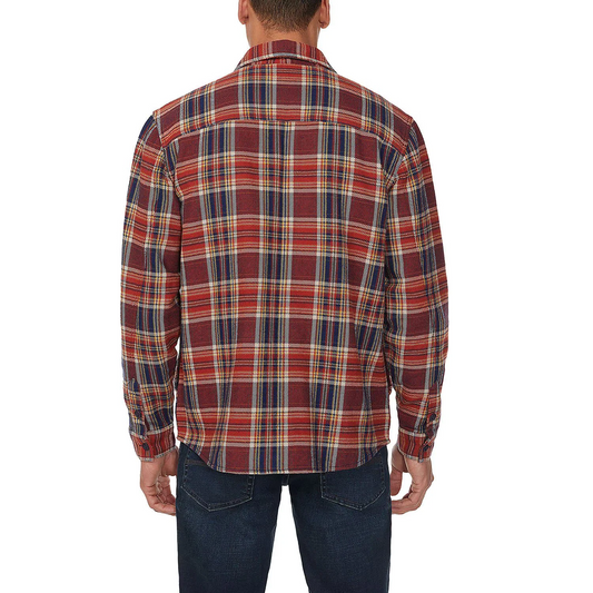 Raven & Finch Men's Flannel Shacket Red