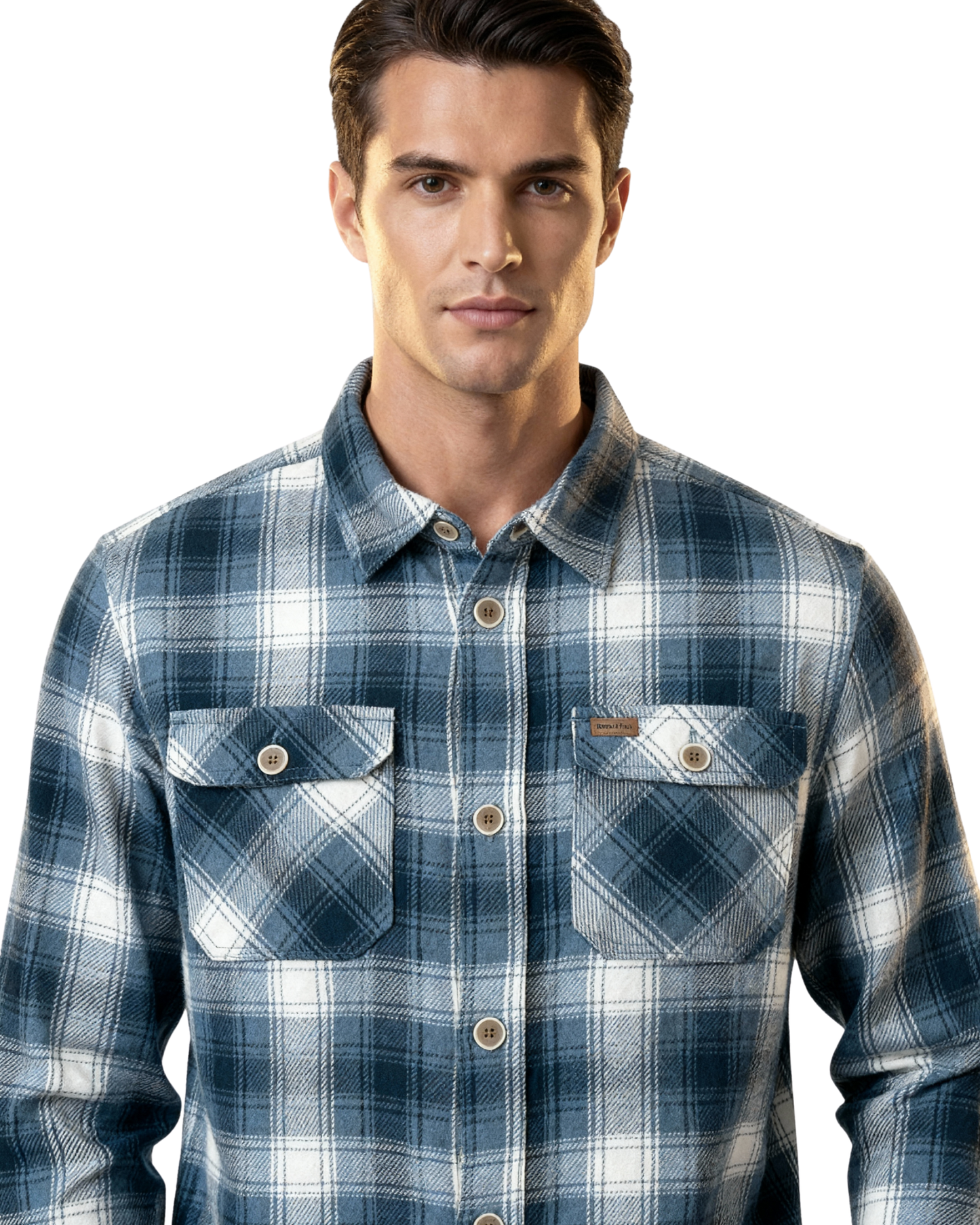 Men's Flannel Shacket Blue