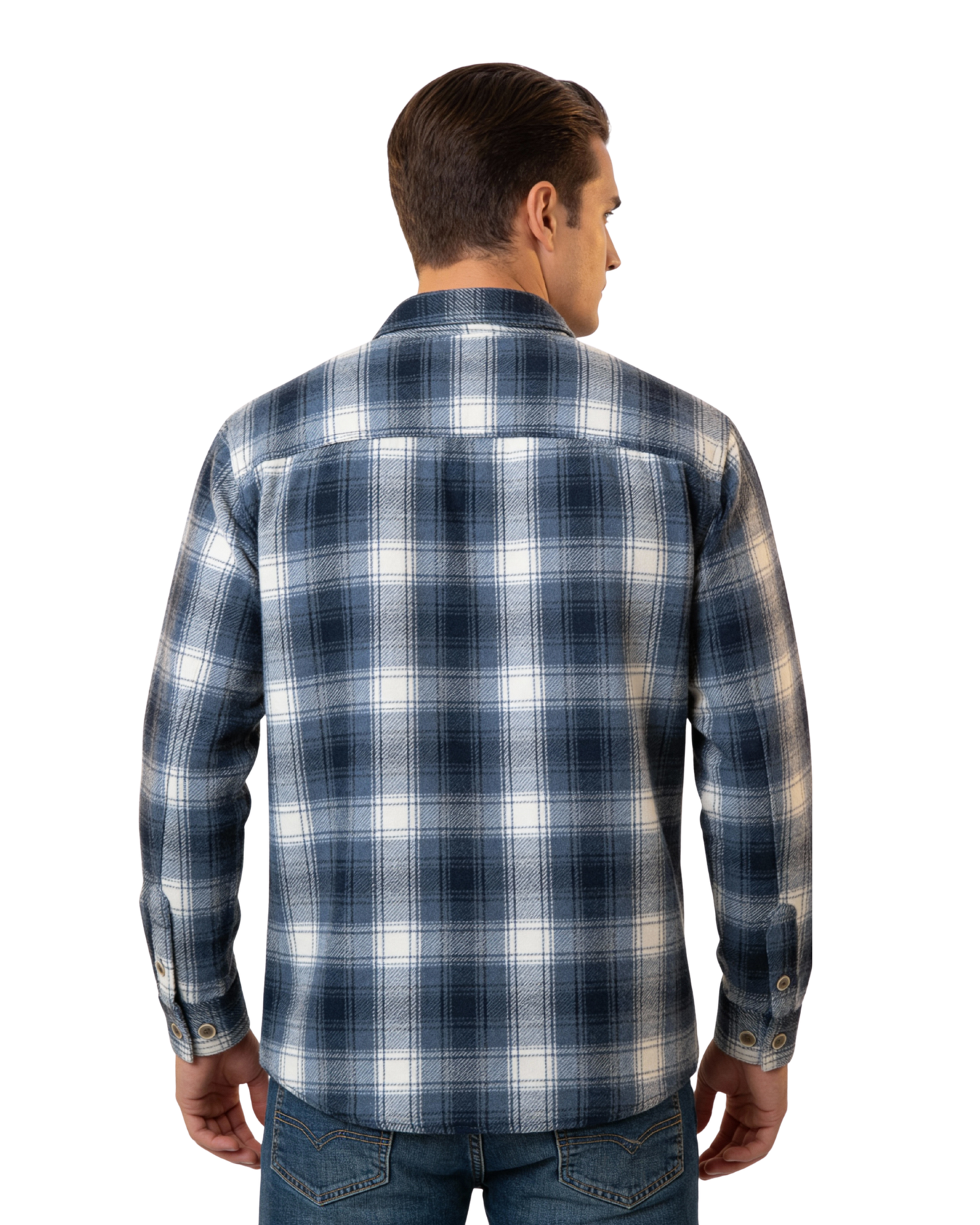 Men's Flannel Shacket Blue
