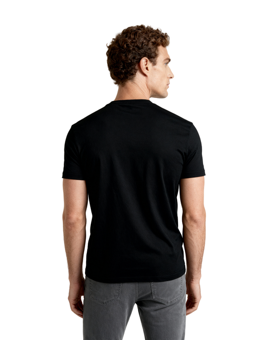 Men’s Crew Neck T-Shirt, Short Sleeve Slim Fit Solid Tee