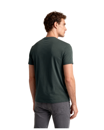 Men’s Crew Neck T-Shirt, Short Sleeve Slim Fit Solid Tee