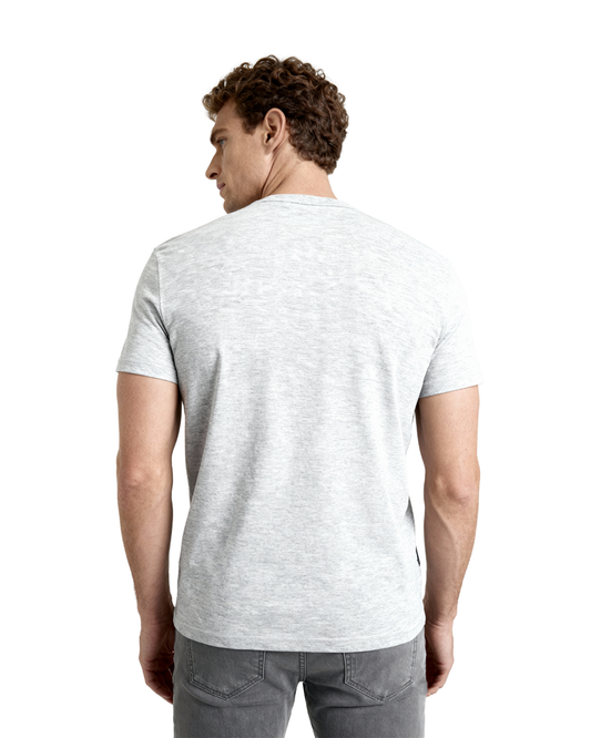 Men’s Crew Neck T-Shirt, Short Sleeve Slim Fit Solid Tee, Heather Gray