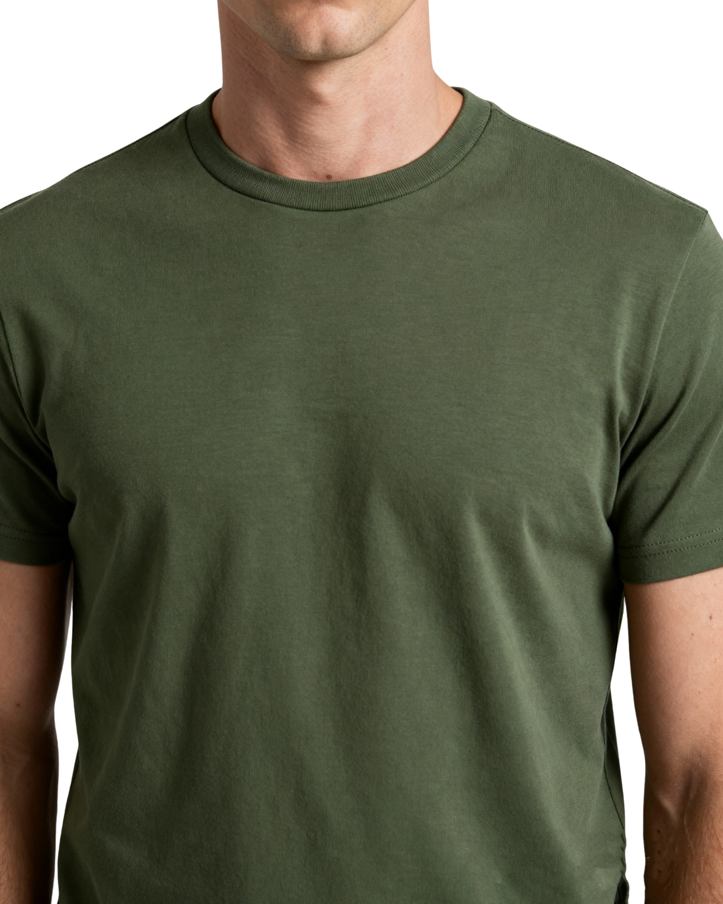 Men’s Crew Neck T-Shirt, Short Sleeve Slim Fit Solid Tee
