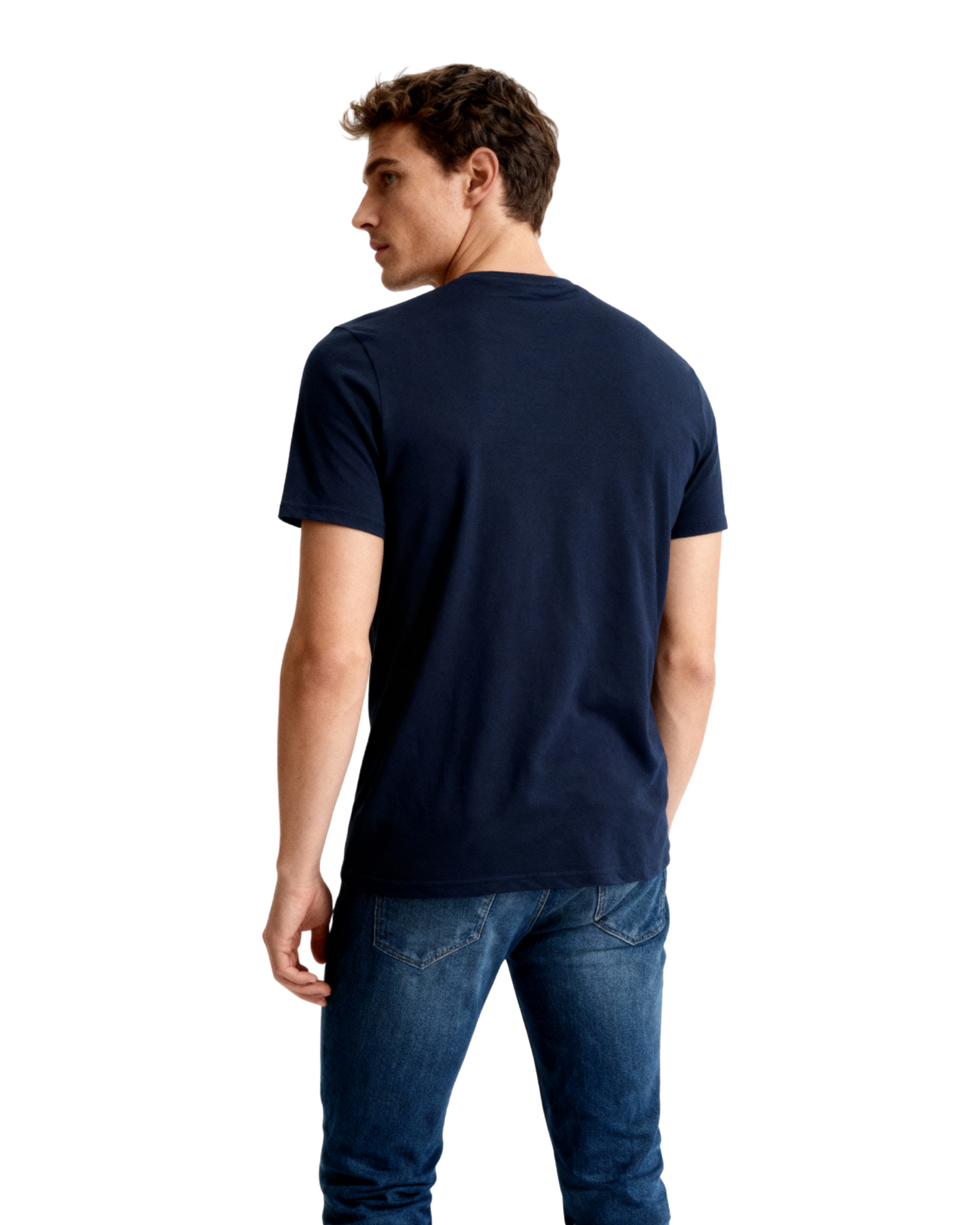Men’s Crew Neck T-Shirt, Short Sleeve Slim Fit (Pack of 4)