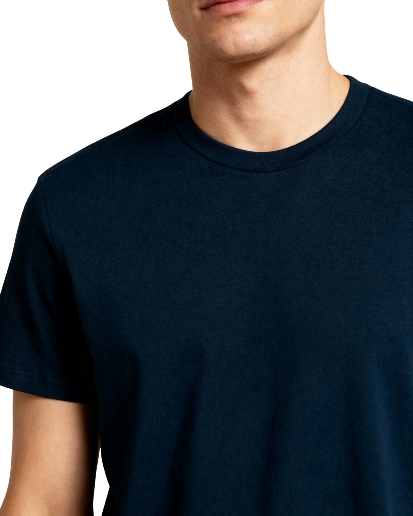 Men’s Crew Neck T-Shirt, Short Sleeve Slim Fit Solid Tee