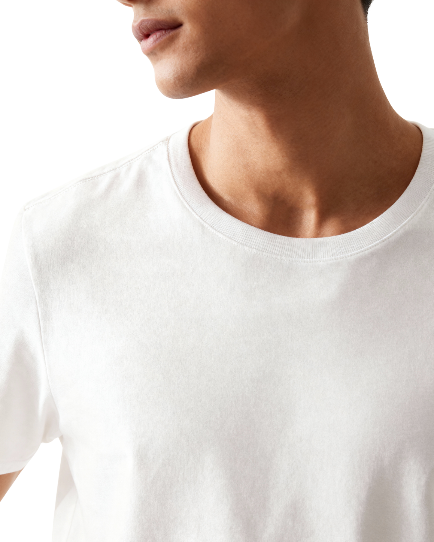 Men’s Crew Neck T-Shirt, Short Sleeve Slim Fit Solid Tee