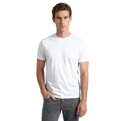 Men’s Crew Neck T-Shirt, Short Sleeve Slim Fit Solid Tee