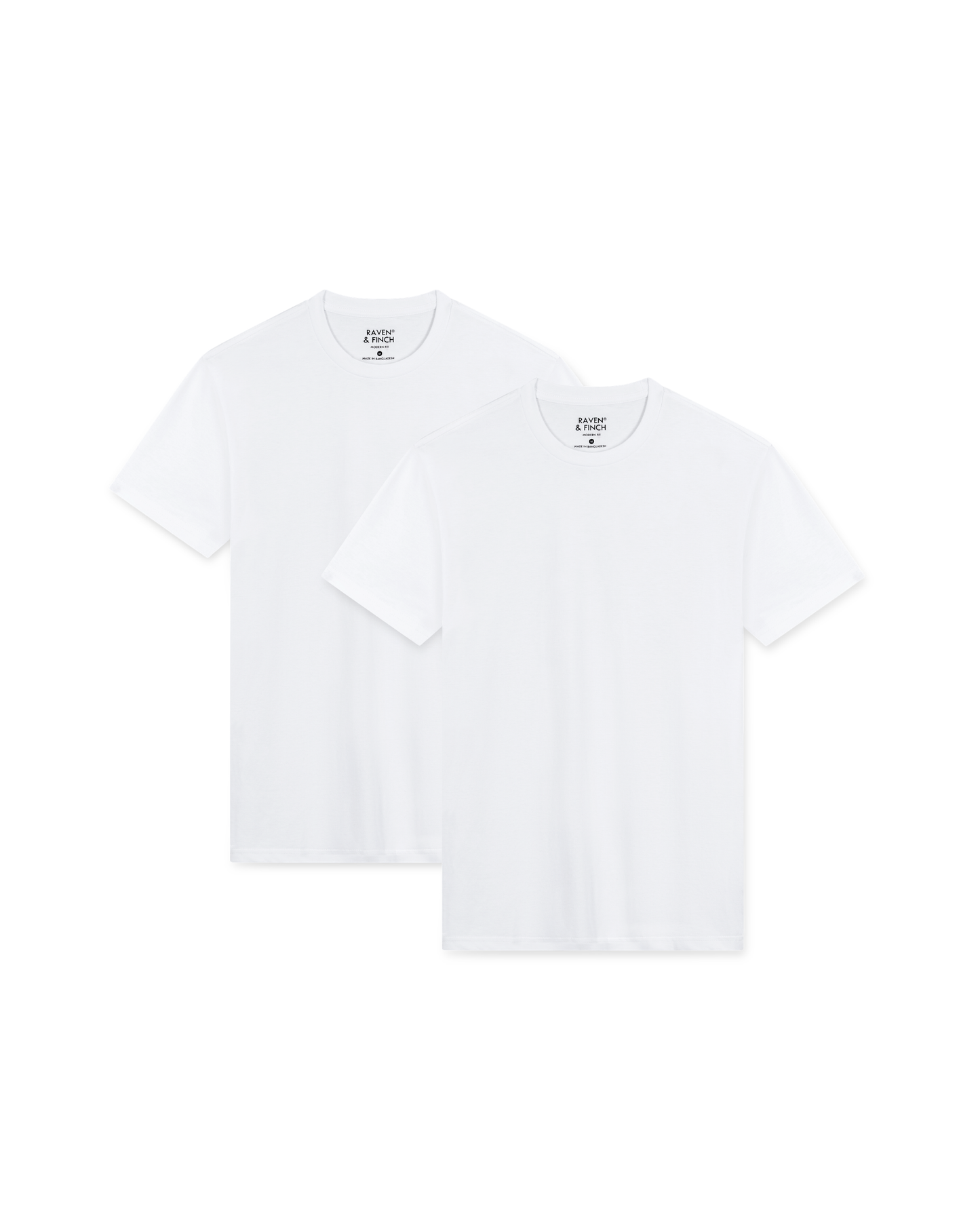 Men’s Crew Neck T-Shirt, Short Sleeve Slim Fit  (Pack of 2)