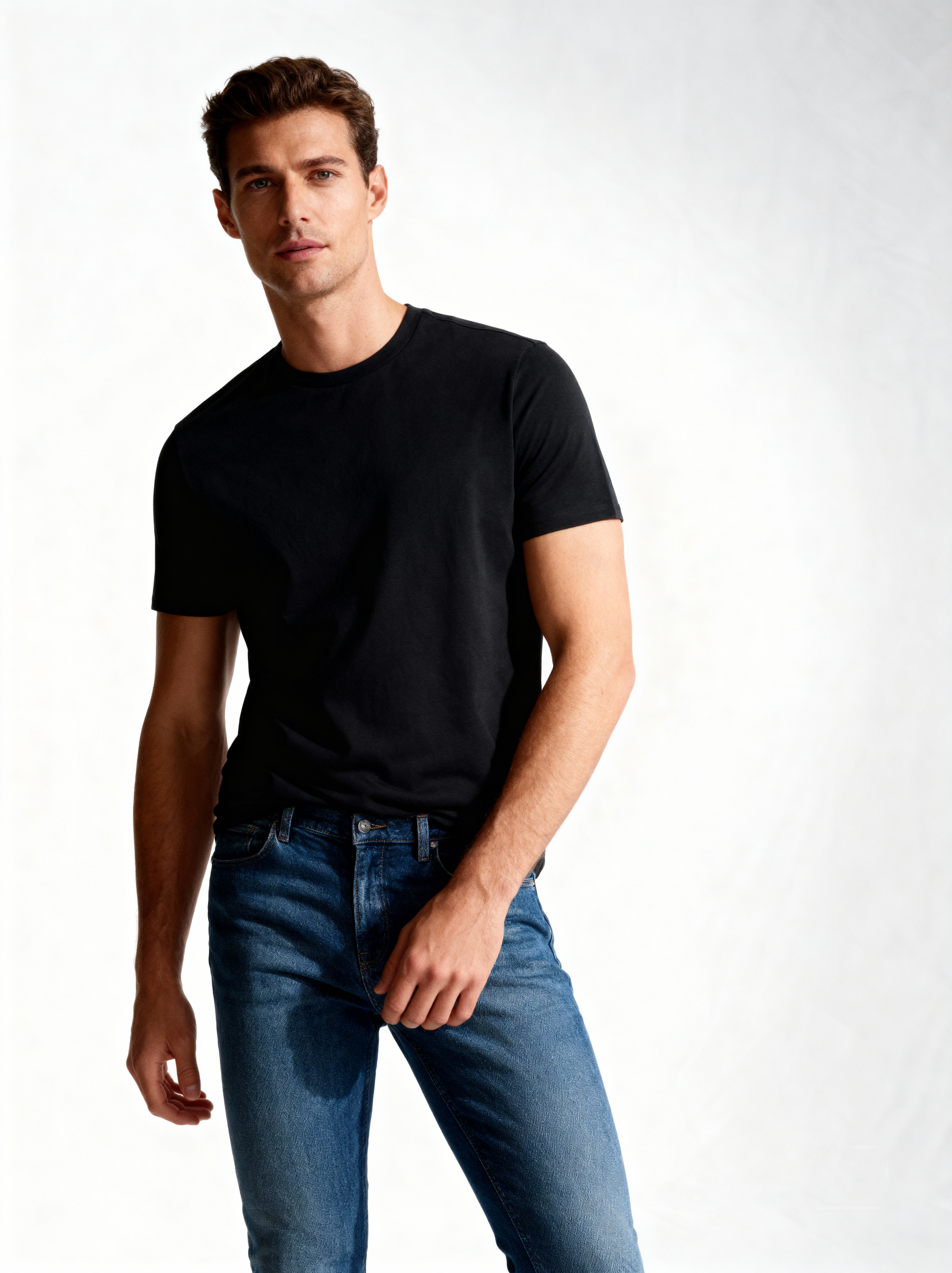 Men’s Crew Neck T-Shirts, Short Sleeve Solid Tees